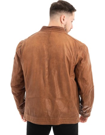  Γνήσιο Ανδρικό Δερμάτινο Μπουφάν - Z459