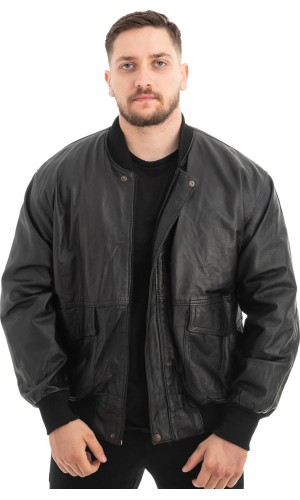  Γνήσιο Ανδρικό Δερμάτινο Μπουφάν - Z462