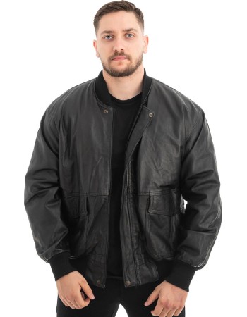  Γνήσιο Ανδρικό Δερμάτινο Μπουφάν - Z462