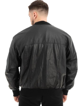  Γνήσιο Ανδρικό Δερμάτινο Μπουφάν - Z462