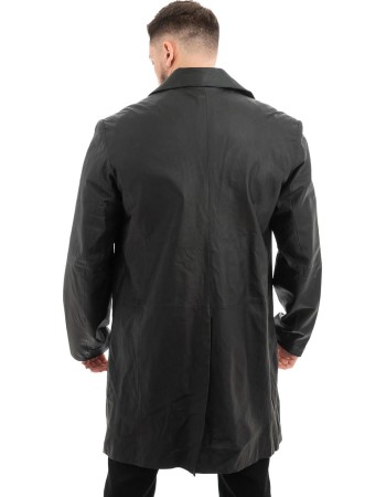 Γνήσιο Ανδρικό Δερμάτινο Παλτό - Z466