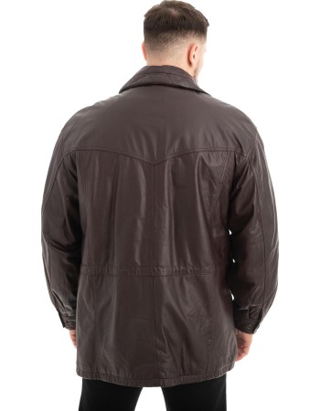  Γνήσιο Ανδρικό Δερμάτινο Μπουφάν - Z468
