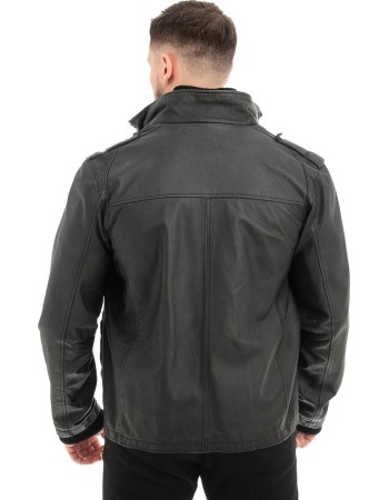  Γνήσιο Ανδρικό Δερμάτινο Μπουφάν - Z469