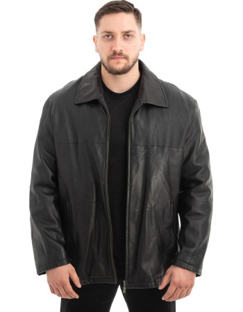  Γνήσιο Ανδρικό Δερμάτινο Μπουφάν - Z471