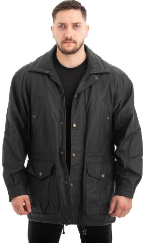  Γνήσιο Ανδρικό Δερμάτινο Μπουφάν - Z476