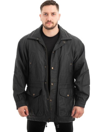 Γνήσιο Ανδρικό Δερμάτινο Μπουφάν - Z476