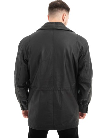  Γνήσιο Ανδρικό Δερμάτινο Μπουφάν - Z476