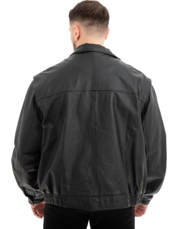  Γνήσιο Ανδρικό Δερμάτινο Μπουφάν - Z478