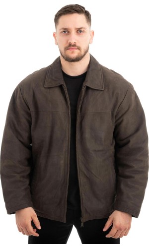  Γνήσιο Ανδρικό Δερμάτινο Μπουφάν - Z479