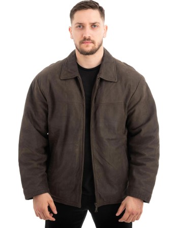  Γνήσιο Ανδρικό Δερμάτινο Μπουφάν - Z479