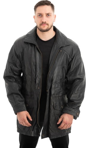  Γνήσιο Ανδρικό Δερμάτινο Μπουφάν - Z481