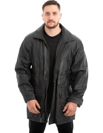  Γνήσιο Ανδρικό Δερμάτινο Μπουφάν - Z481