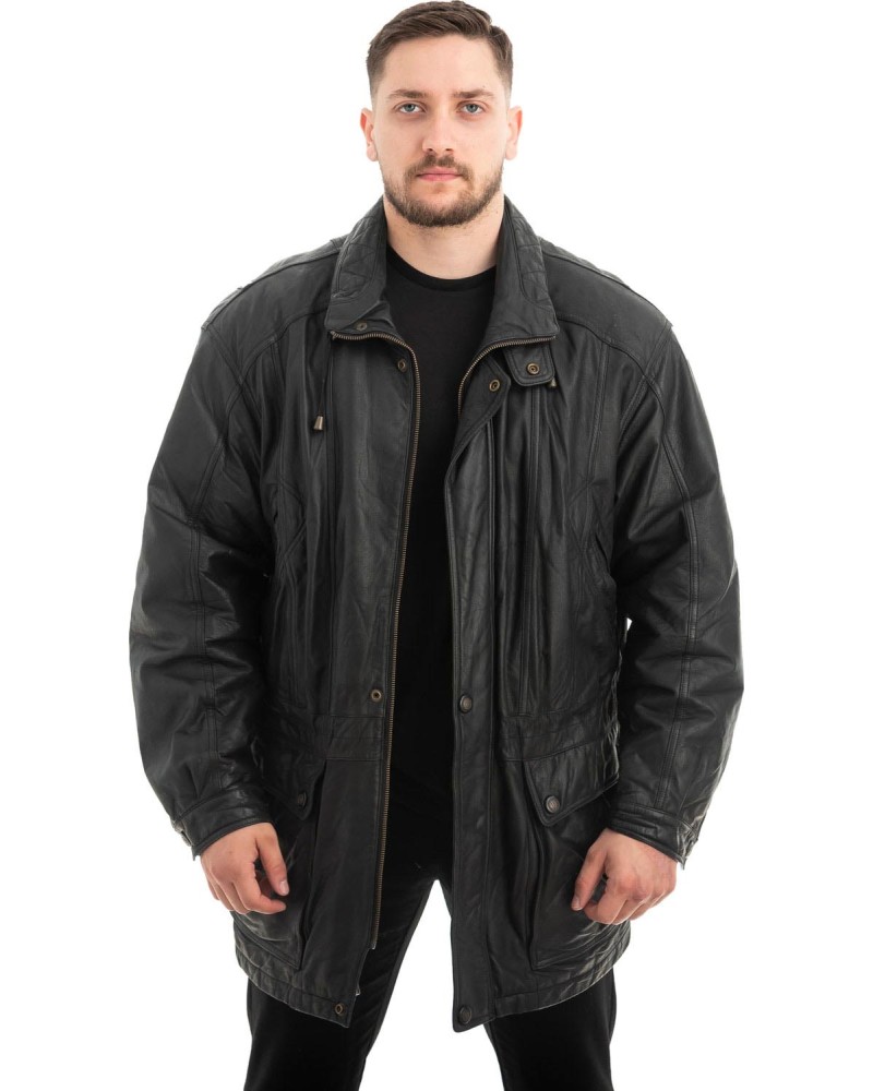  Γνήσιο Ανδρικό Δερμάτινο Μπουφάν - Z483