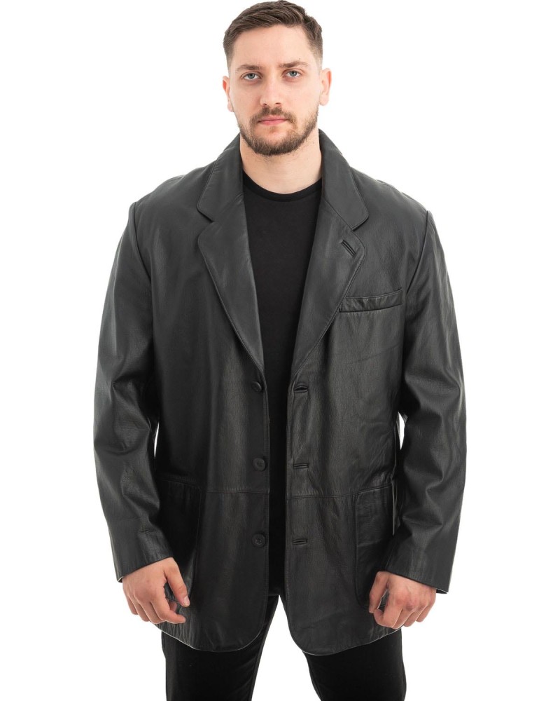 Γνήσιο Ανδρικό Δερμάτινο Σακάκι - Z484