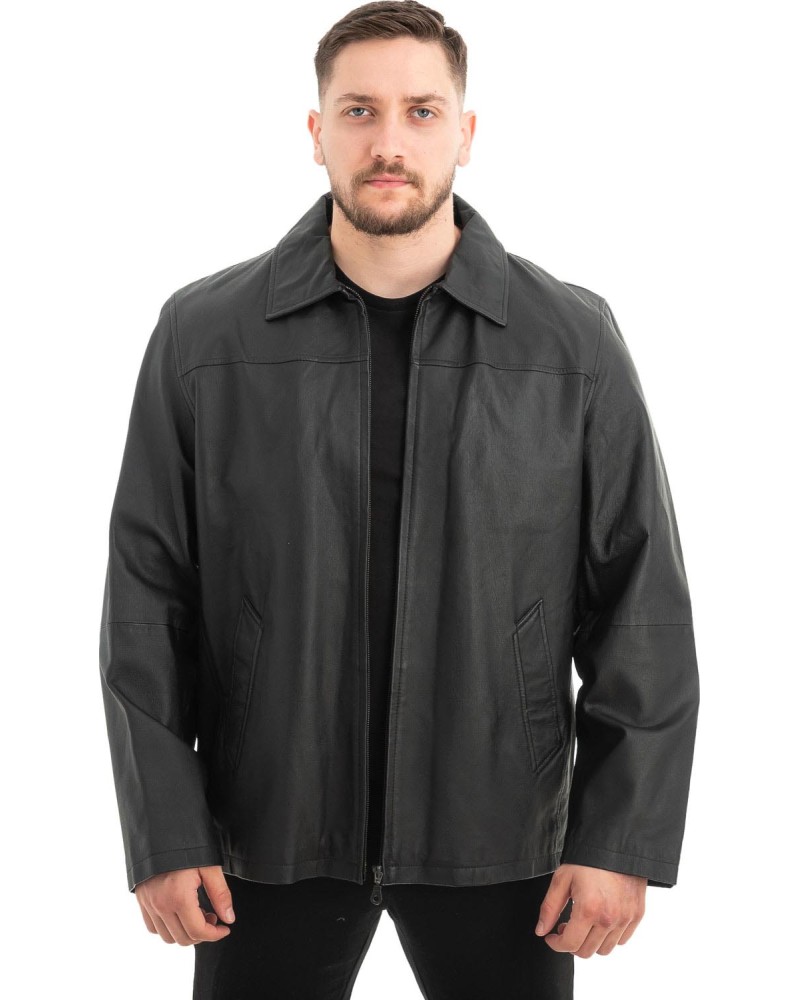  Γνήσιο Ανδρικό Δερμάτινο Μπουφάν - Z485
