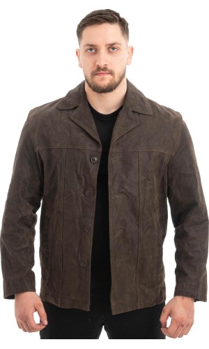 Γνήσιο Ανδρικό Δερμάτινο Σακάκι - Z488