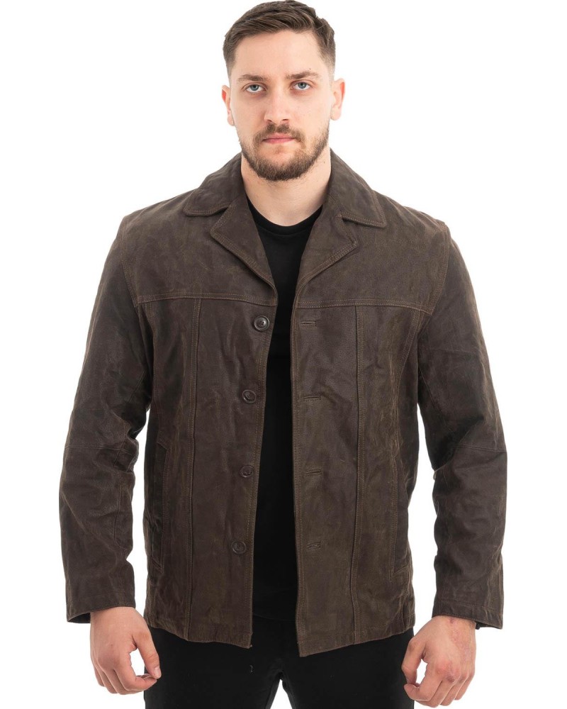 Γνήσιο Ανδρικό Δερμάτινο Σακάκι - Z488