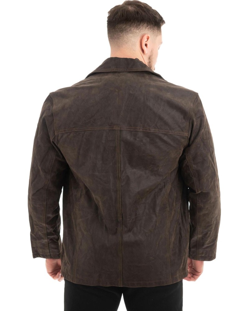 Γνήσιο Ανδρικό Δερμάτινο Σακάκι - Z488