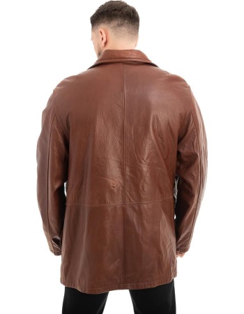  Γνήσιο Ανδρικό Δερμάτινο Μπουφάν - Z491