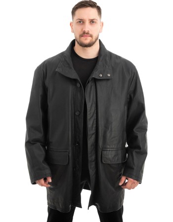  Γνήσιο Ανδρικό Δερμάτινο Μπουφάν - Z492