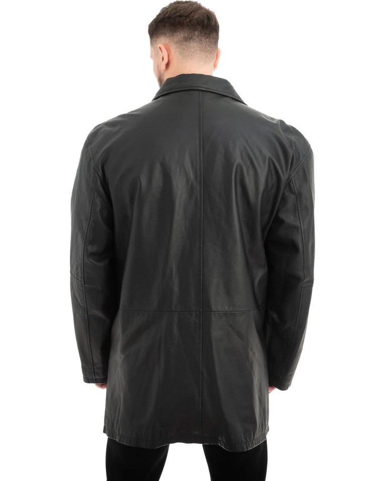  Γνήσιο Ανδρικό Δερμάτινο Μπουφάν - Z492