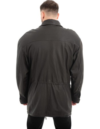  Γνήσιο Ανδρικό Δερμάτινο Μπουφάν - Z493