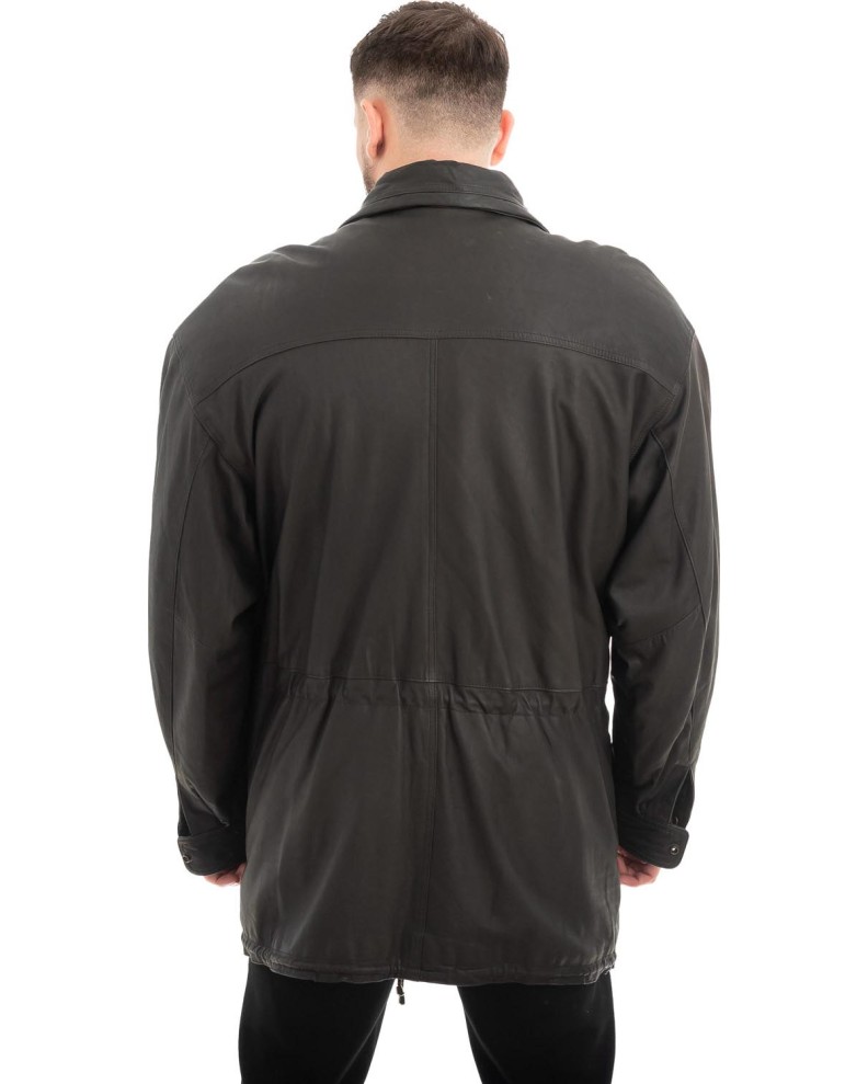  Γνήσιο Ανδρικό Δερμάτινο Μπουφάν - Z493