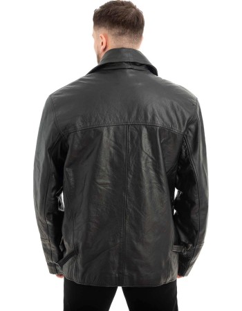  Γνήσιο Ανδρικό Δερμάτινο Μπουφάν - Z496