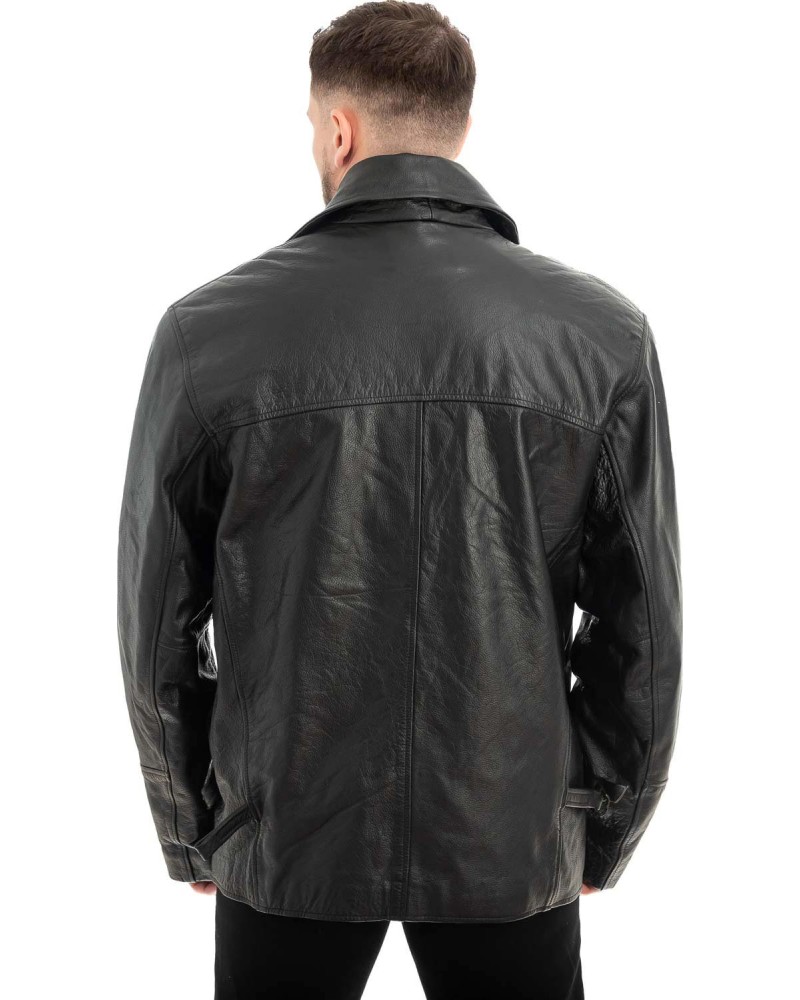  Γνήσιο Ανδρικό Δερμάτινο Μπουφάν - Z496