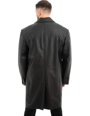 Γνήσιο Ανδρικό Δερμάτινο Παλτό - Z499