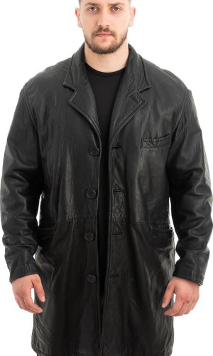 Γνήσιο Ανδρικό Δερμάτινο Παλτό - Z500