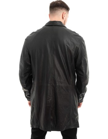 Γνήσιο Ανδρικό Δερμάτινο Παλτό - Z500