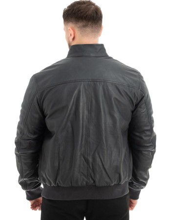  Γνήσιο Ανδρικό Δερμάτινο Μπουφάν - Z506