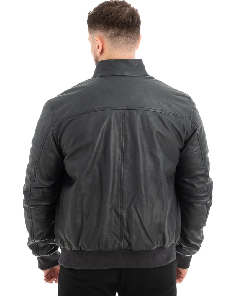  Γνήσιο Ανδρικό Δερμάτινο Μπουφάν - Z506