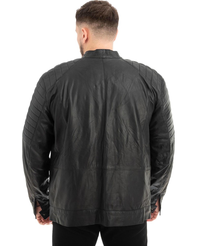  Γνήσιο Ανδρικό Δερμάτινο Μπουφάν - Z507