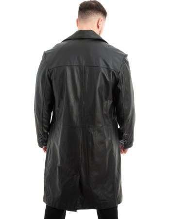 Γνήσιο Ανδρικό Δερμάτινο Παλτό - Z513