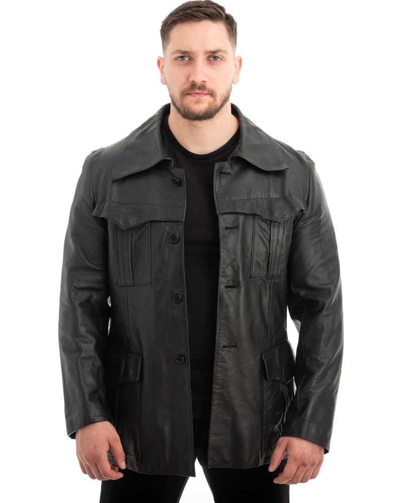 Γνήσιο Ανδρικό Δερμάτινο Σακάκι - Z514