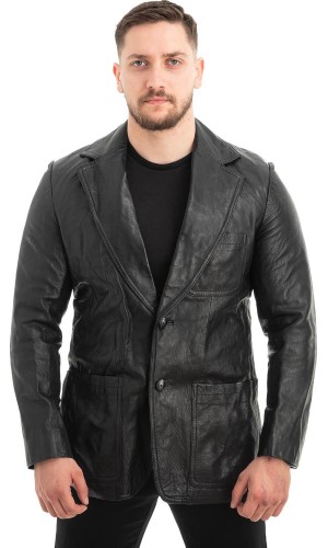 Γνήσιο Ανδρικό Δερμάτινο Σακάκι - Z517