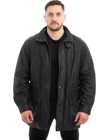  Γνήσιο Ανδρικό Δερμάτινο Μπουφάν - Z518