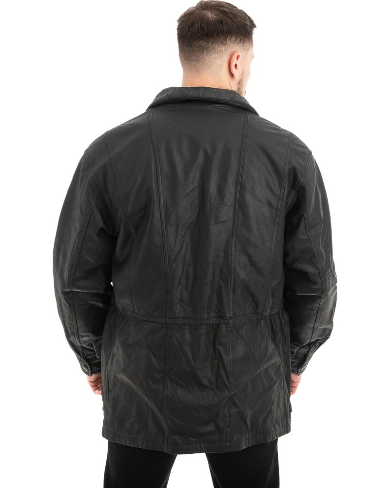  Γνήσιο Ανδρικό Δερμάτινο Μπουφάν - Z518