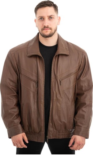  Γνήσιο Ανδρικό Δερμάτινο Μπουφάν - Z520