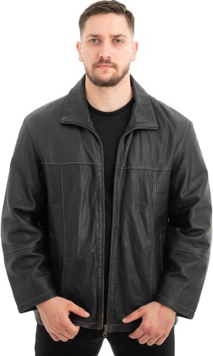  Γνήσιο Ανδρικό Δερμάτινο Μπουφάν - Z521