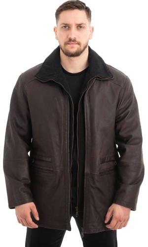  Γνήσιο Ανδρικό Δερμάτινο Μπουφάν - Z525