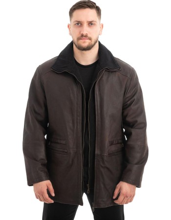 Γνήσιο Ανδρικό Δερμάτινο Μπουφάν - Z525