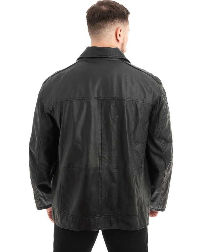  Γνήσιο Ανδρικό Δερμάτινο Μπουφάν - Z529