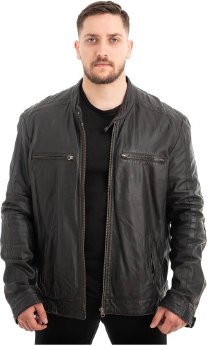  Γνήσιο Ανδρικό Δερμάτινο Μπουφάν - Z534