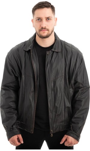 Γνήσιο Ανδρικό Δερμάτινο Μπουφάν - Z537