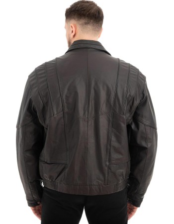  Γνήσιο Ανδρικό Δερμάτινο Μπουφάν - Z537