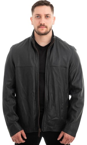  Γνήσιο Ανδρικό Δερμάτινο Μπουφάν - Z538