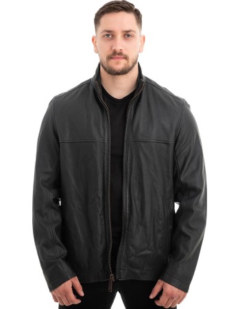  Γνήσιο Ανδρικό Δερμάτινο Μπουφάν - Z538